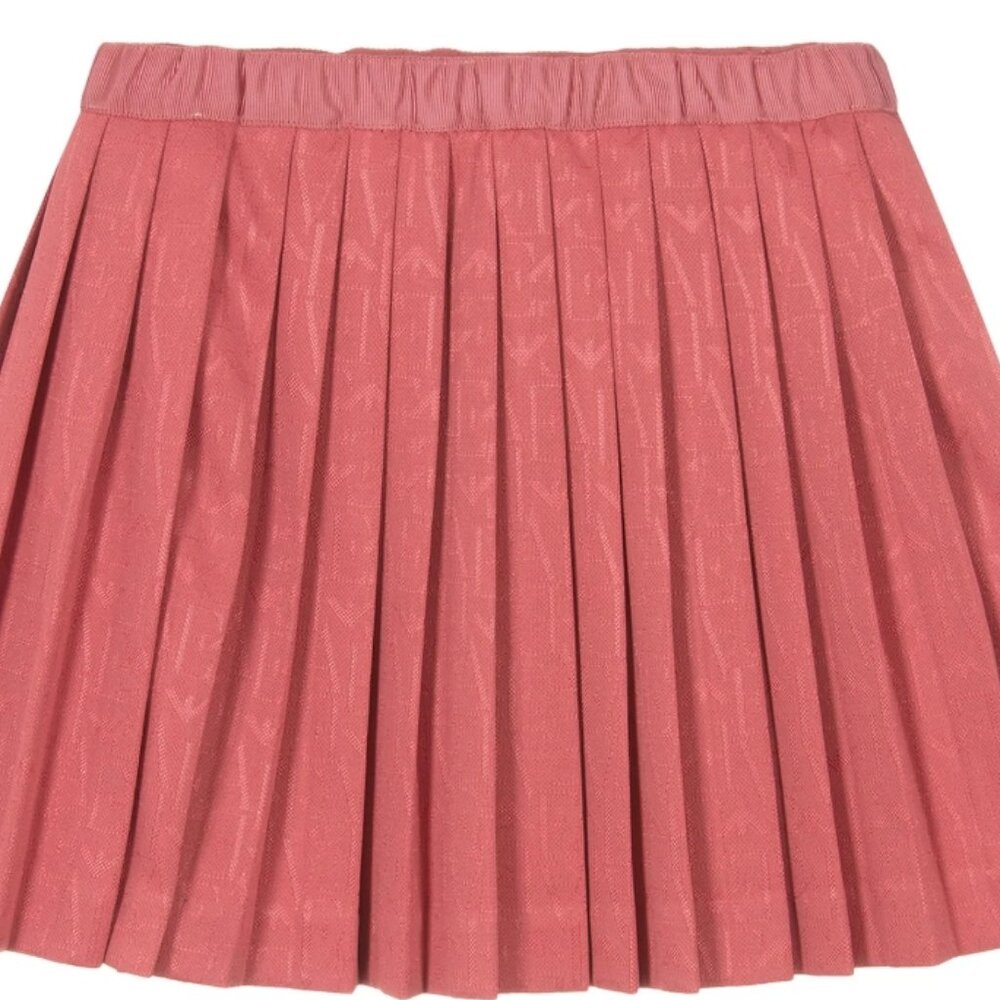 Emporio pink logo pleated dress
